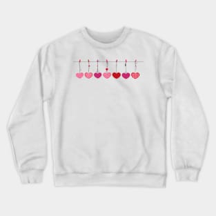 Hanging shining hearts Crewneck Sweatshirt